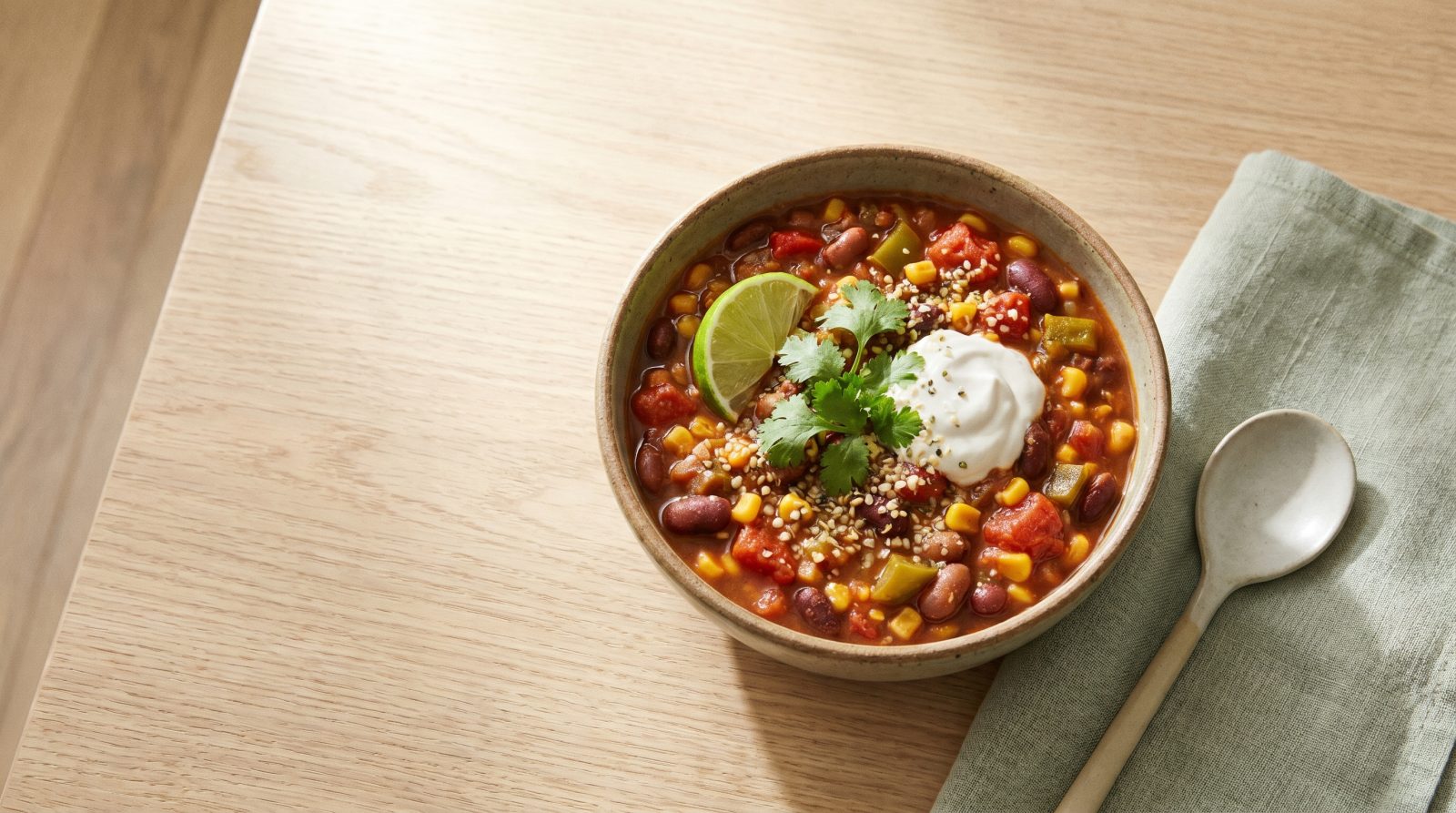 Hearty Hemp Vegetarian Chili