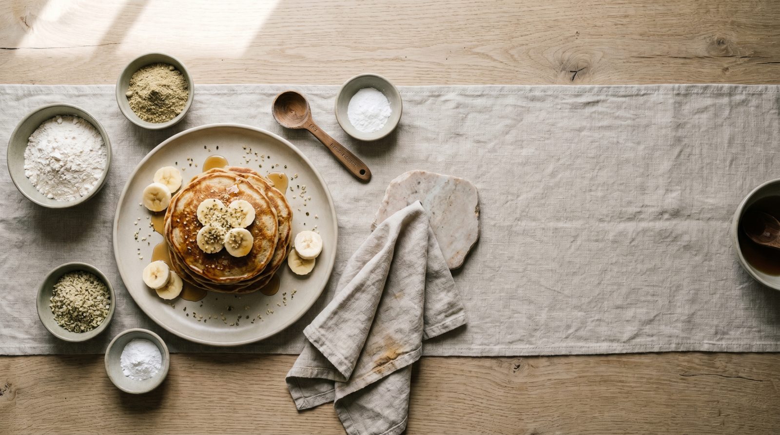 Hemp Banana Pancakes
