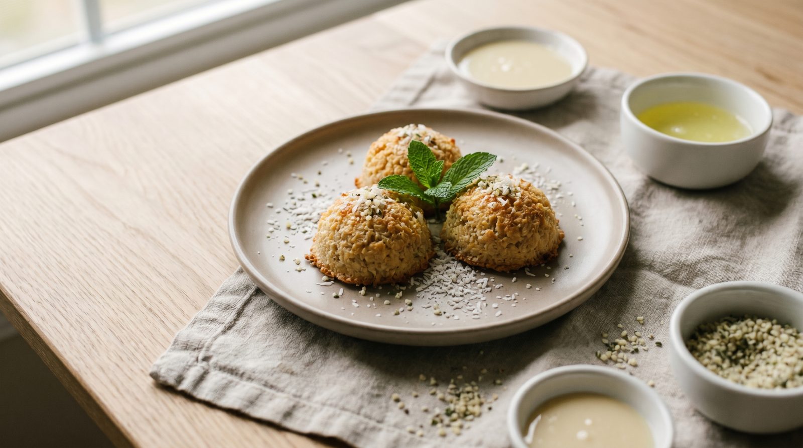 Hemp Coconut Macaroons