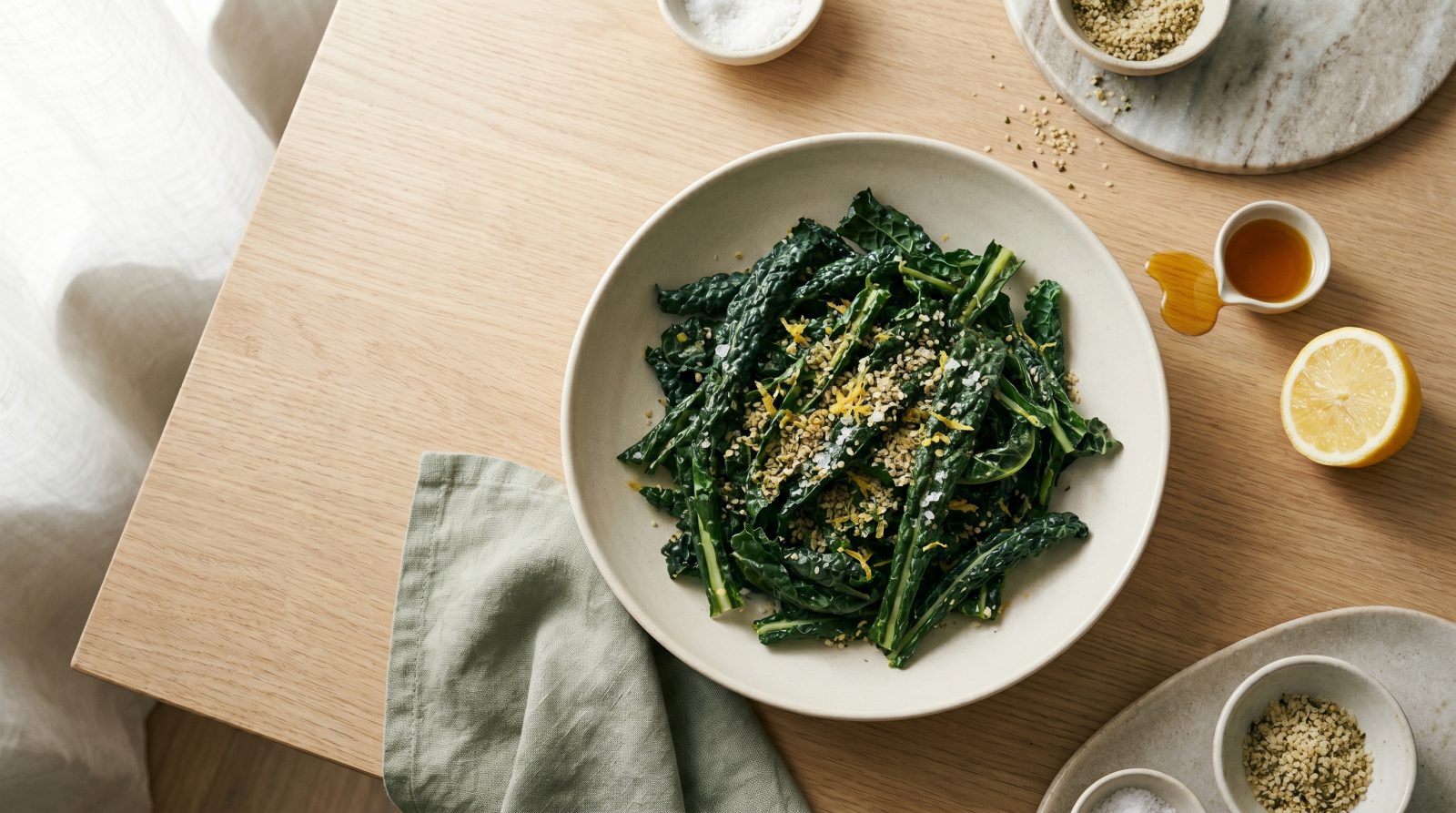 Massaged Kale & Hemp Salad