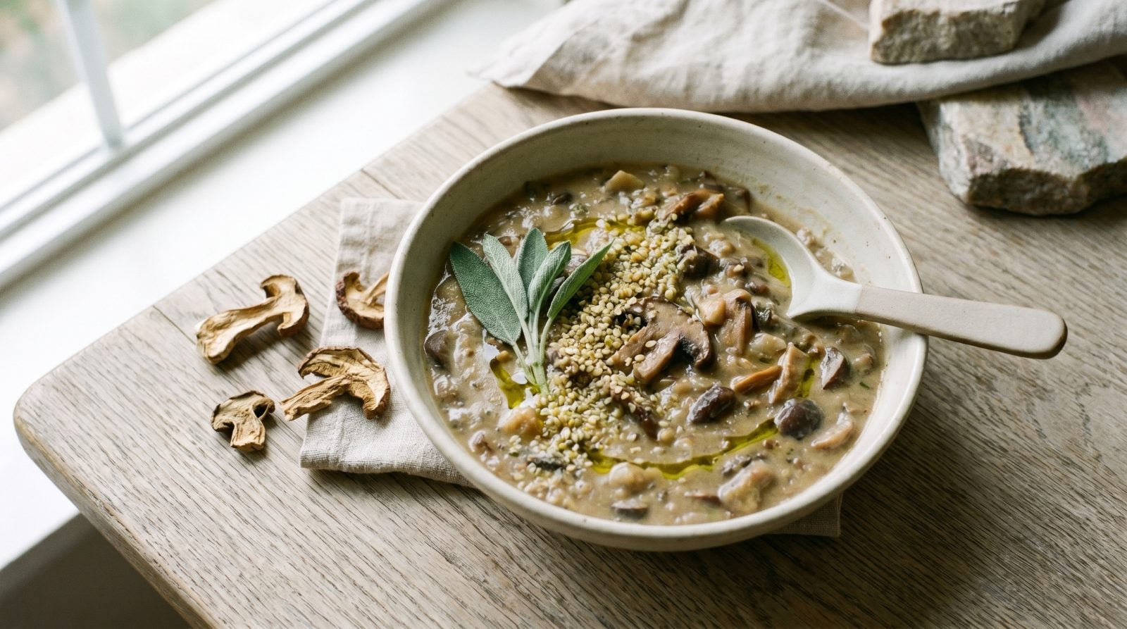 Mushroom & Hemp Stew